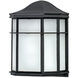 Bristol LED 9.5 inch Black Outdoor Wall Sconce